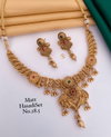 02 Matte Fancy Designer Hasadi Set Necklace Wholesale Price In Surat
